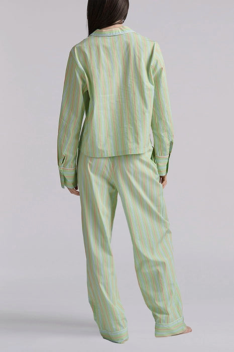 Striped Poplin Long-Sleeve Pajama Set Sleepwear Polo Ralph Lauren