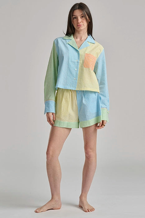 Striped Seersucker Shirt & Boxer PJ Set Sleepwear Polo Ralph Lauren