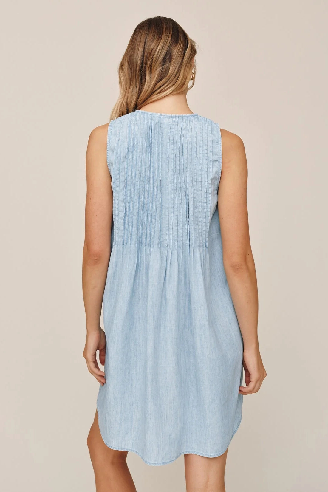 Sleeveless Pintuck Dress Dresses Bella Dahl