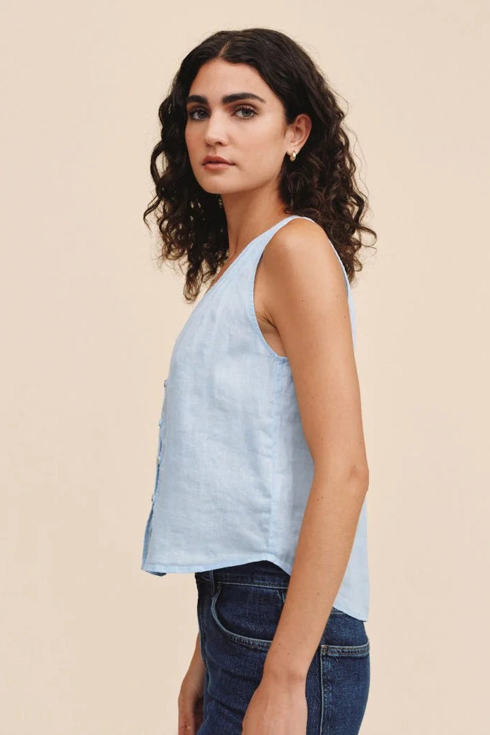 Sleeveless Pintuck V Neck Top Shirts & Tops Bella Dahl