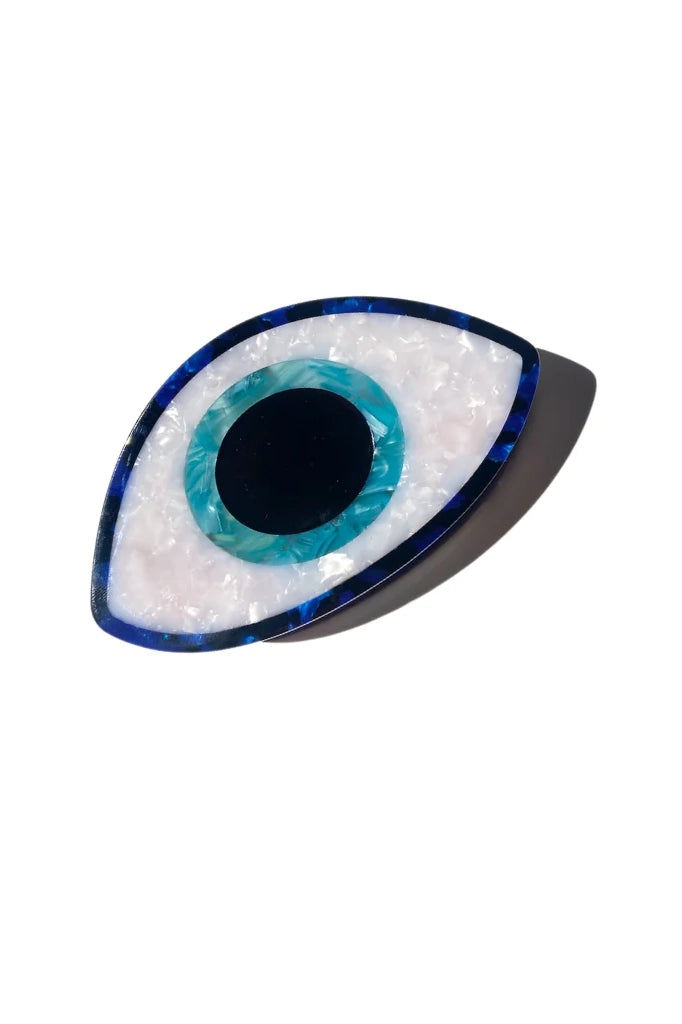 Hand-painted Evil Eye Claw Hair Clip Accessories Solar Eclipse