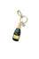 Hand-painted Champagne Bag Charm + Keychain Accessories Solar Eclipse