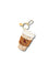 Hand-painted Coffee Cup Bag Charm + Keychain Accessories Solar Eclipse