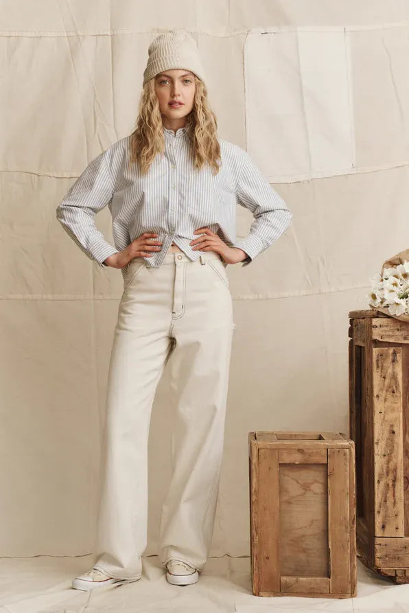 The Cropped Oxford Shirt Tops The Great