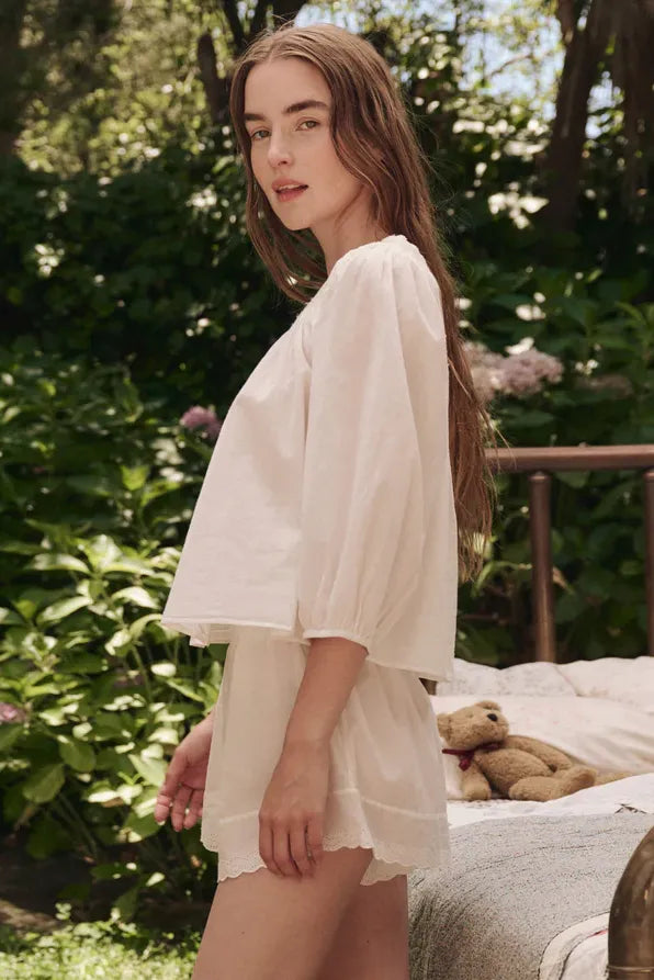 The Eyelet Button Sleep Top Sleepwear The Great