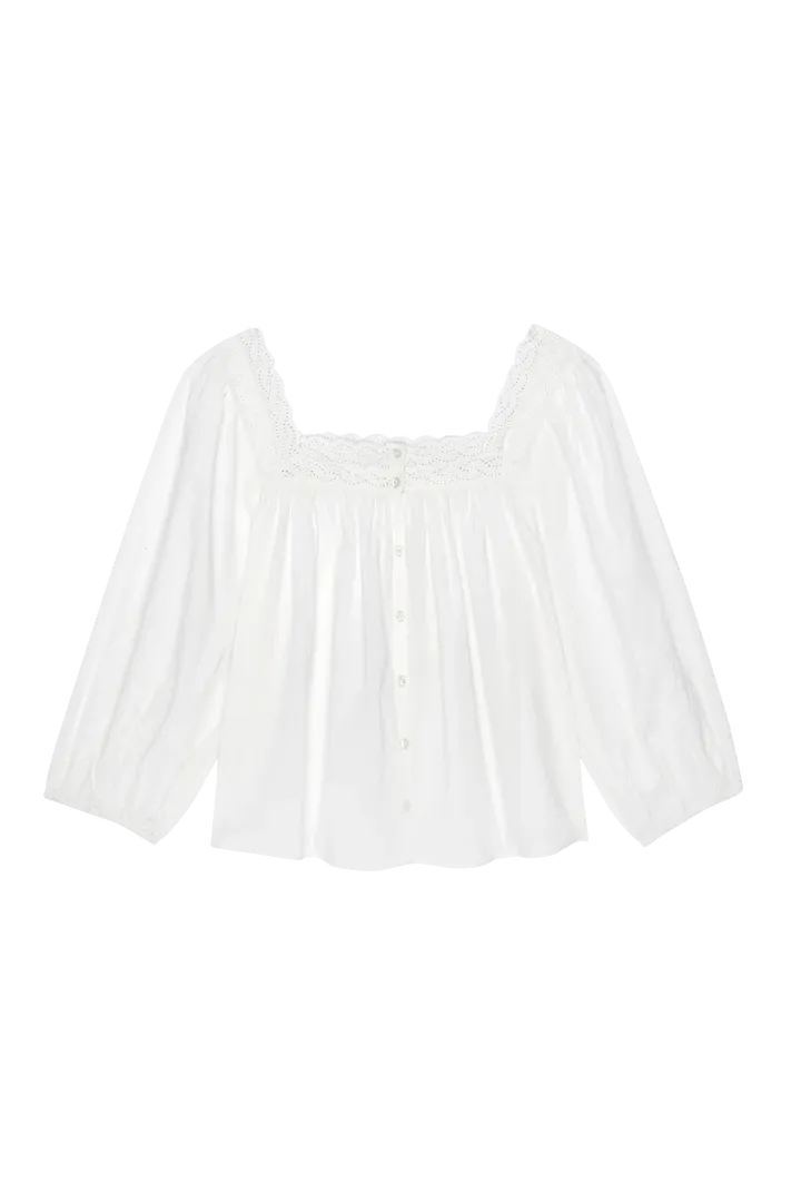 The Eyelet Button Sleep Top Sleepwear The Great