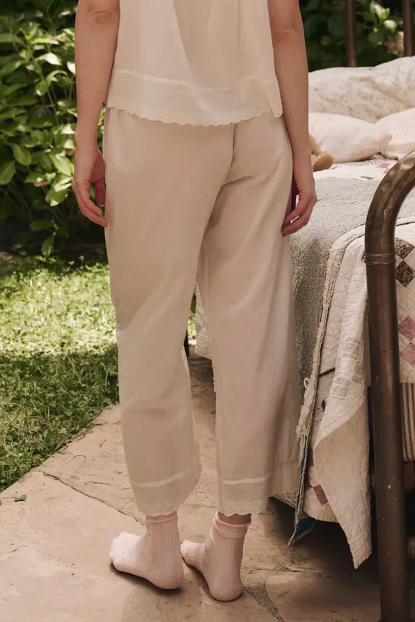 The Eyelet Easy Sleep Pant Sleepwear The Great
