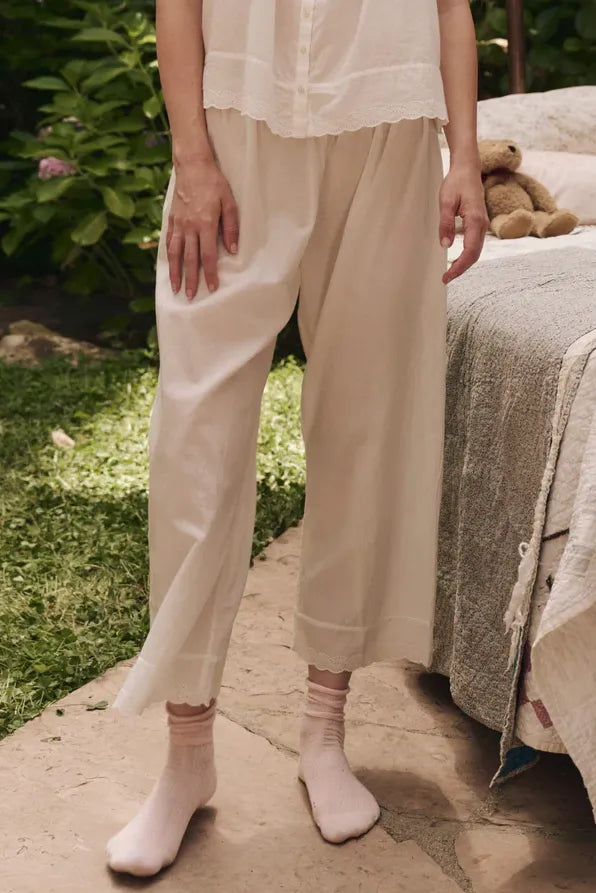 The Eyelet Easy Sleep Pant Sleepwear The Great