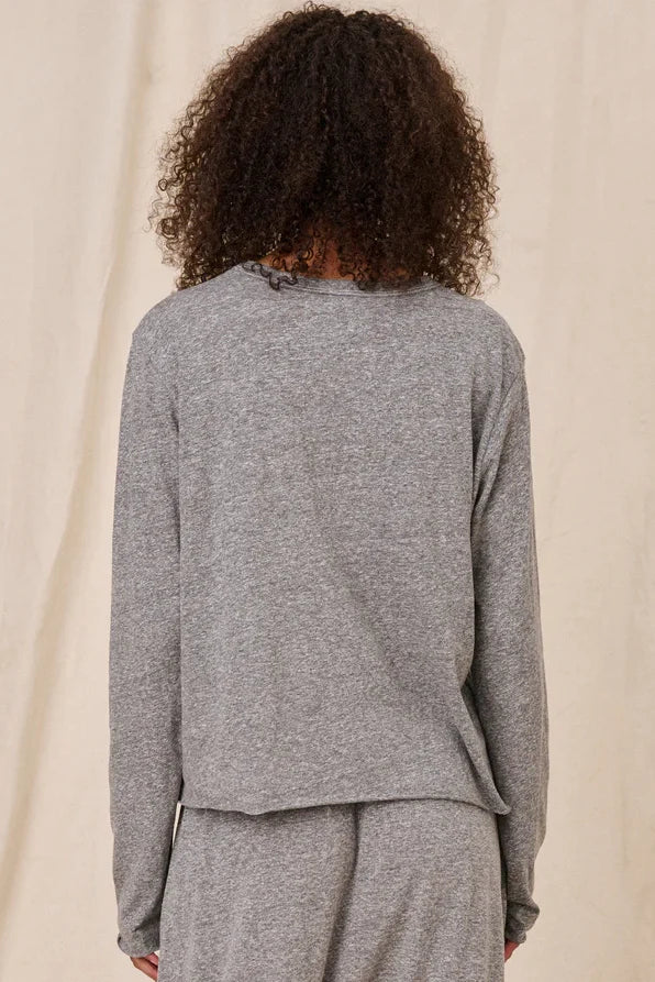The Long Sleeve Crop Tee T-Shirts The Great   