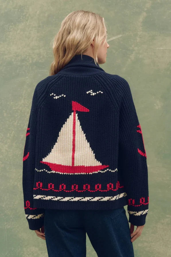 The Sailboat Lodge Cardigan Sweaters & Knits The Great