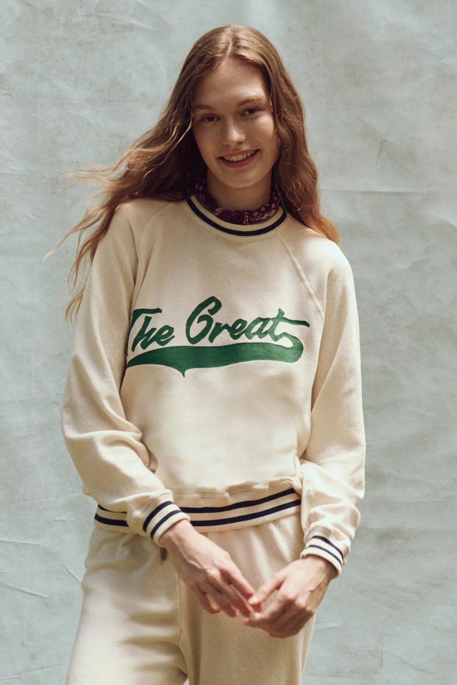The Varsity College Sweatshirt Sweaters & Knits The Great