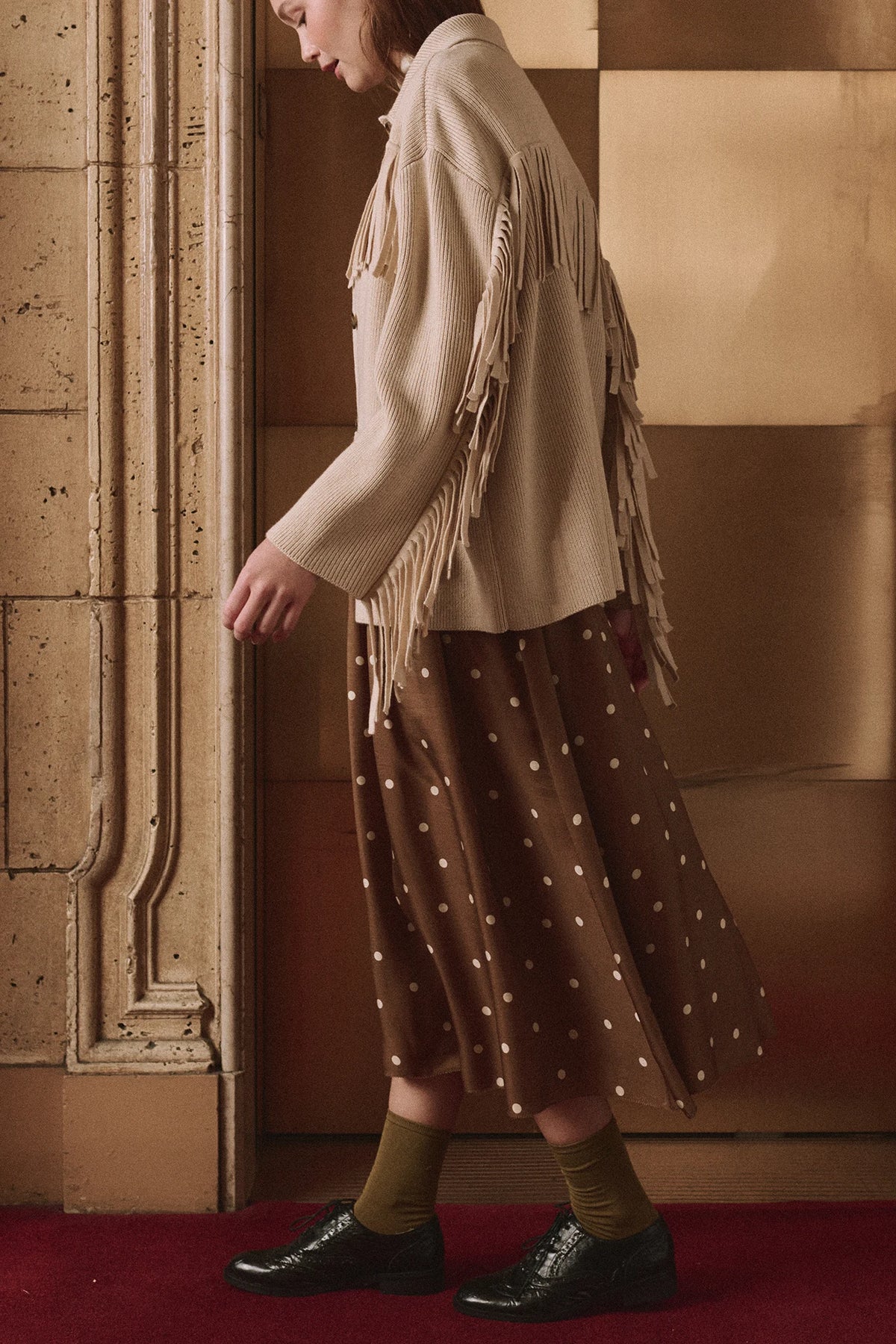 The Western Fringe Sweater Jacket