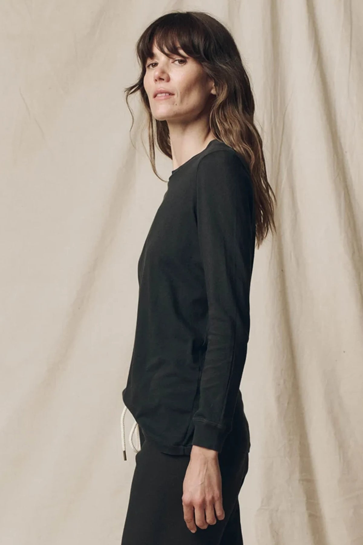The Long Sleeve Slim Tee Shirts &amp; Tops The Great
