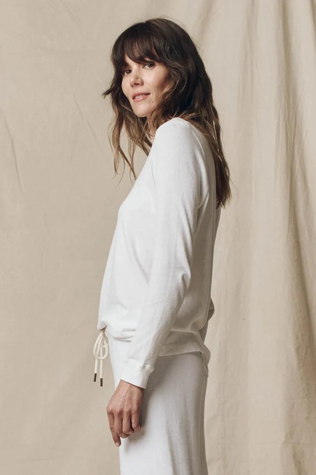 The Long Sleeve Slim Tee Shirts &amp; Tops The Great