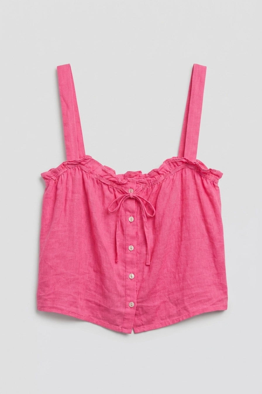 Izzie Linen Top Shirts & Tops Velvet by Graham & Spencer