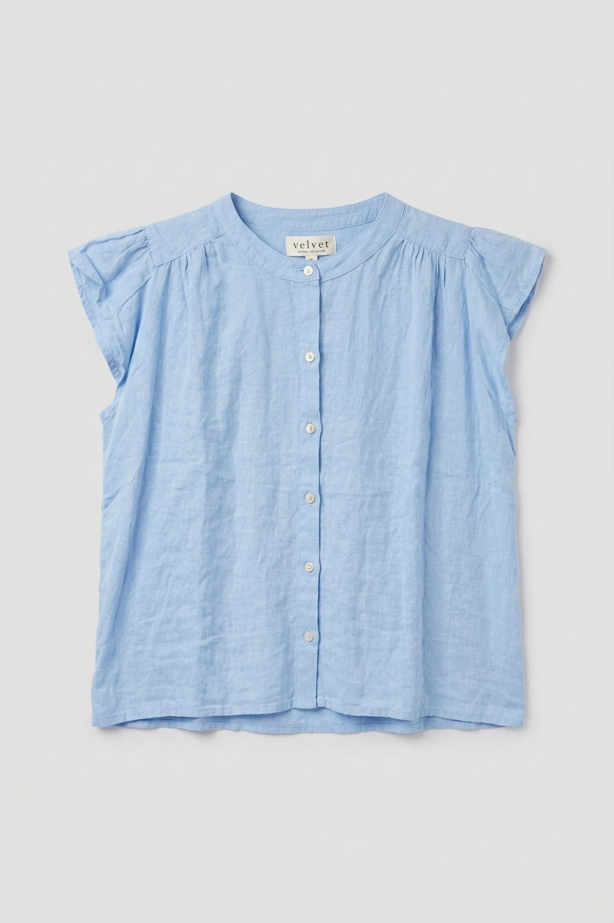 Janey Linen Top Shirts & Tops Velvet by Graham & Spencer