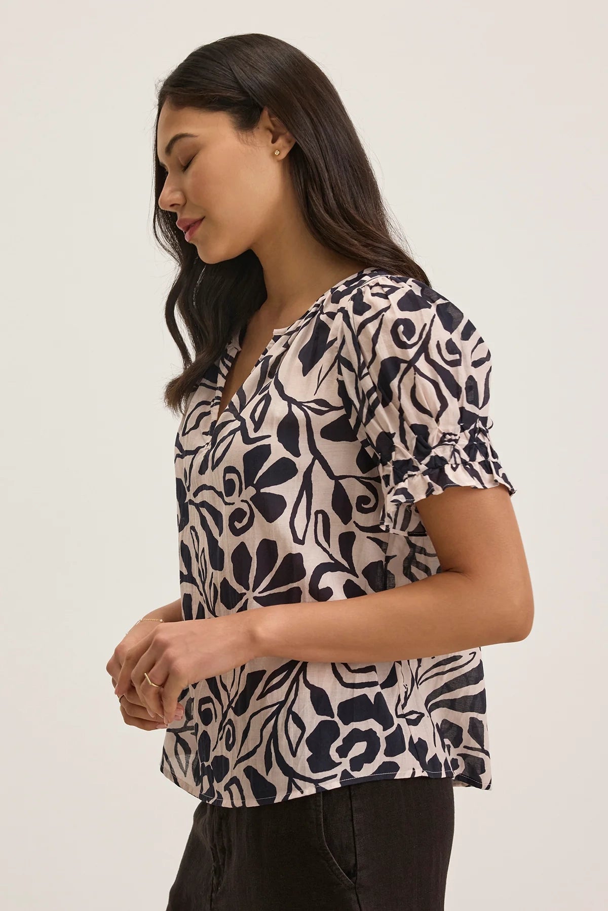 Leslie Top Tops Velvet by Graham & Spencer