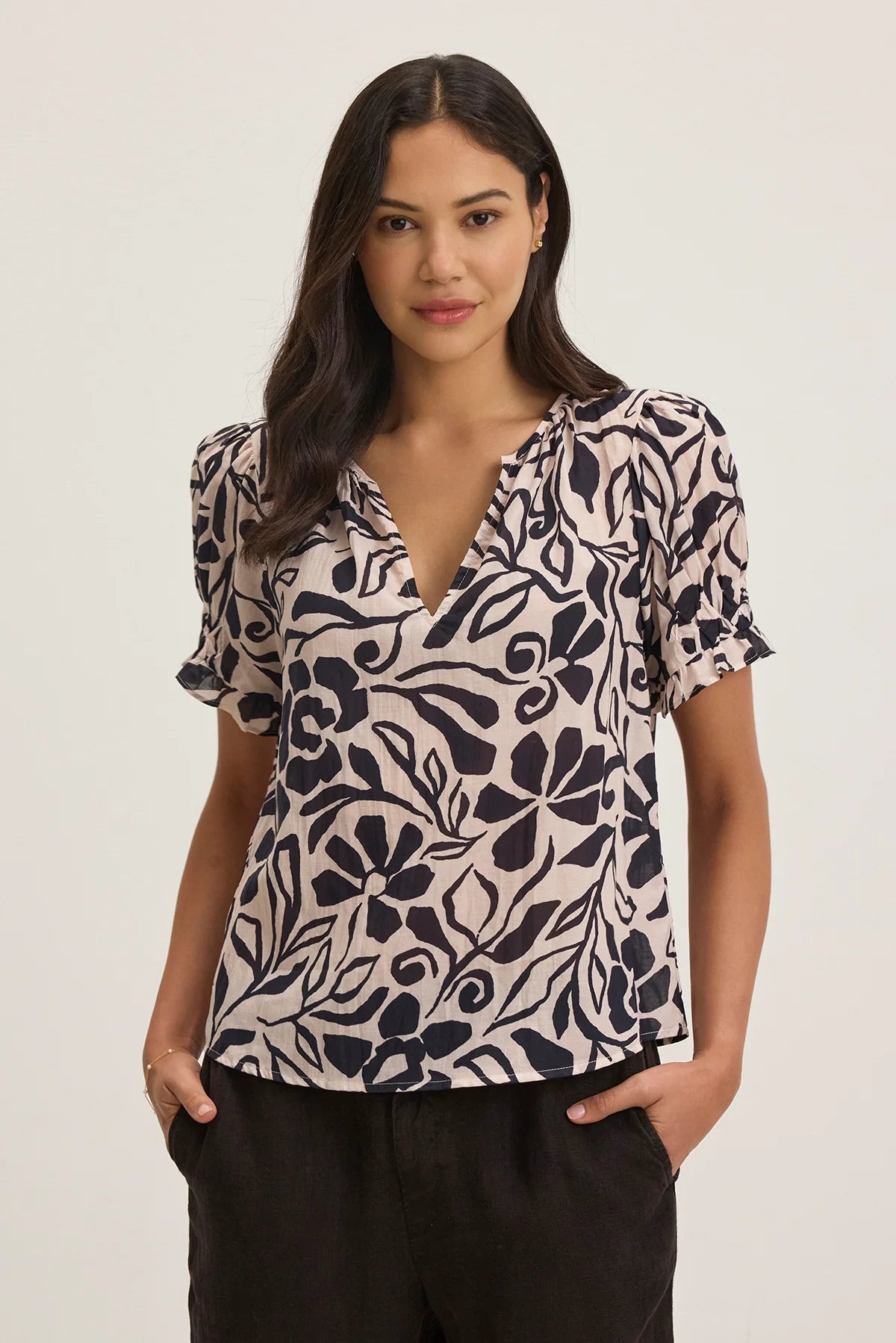 Leslie Top Tops Velvet by Graham & Spencer
