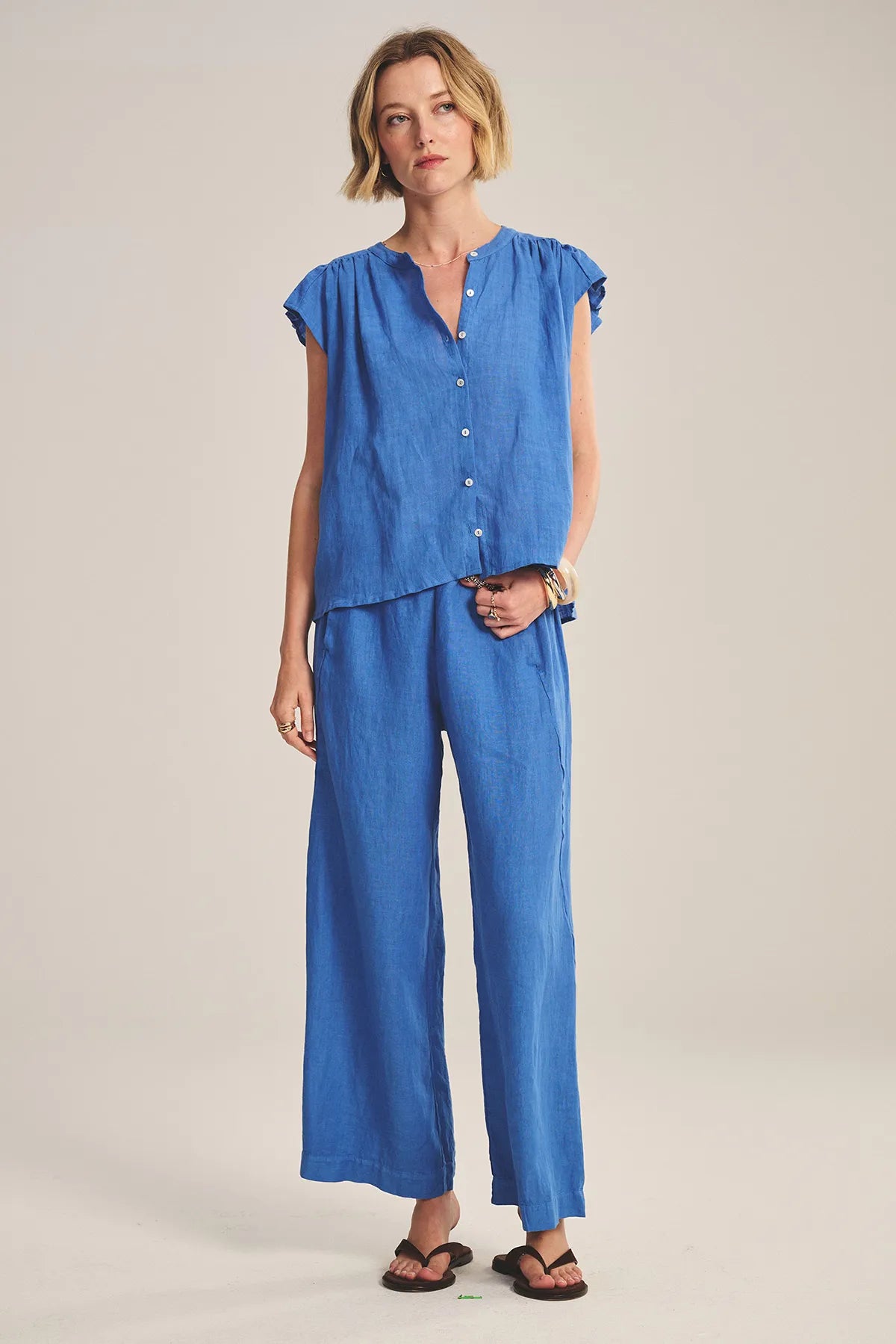 Lola Linen Pant Pants Velvet by Graham &amp; Spencer