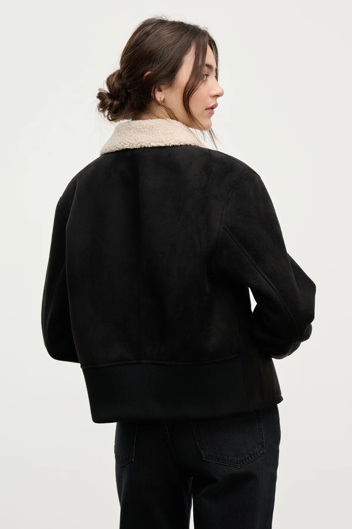 Juno Sherpa Jacket Jackets &amp; Coats Velvet by Graham &amp; Spencer
