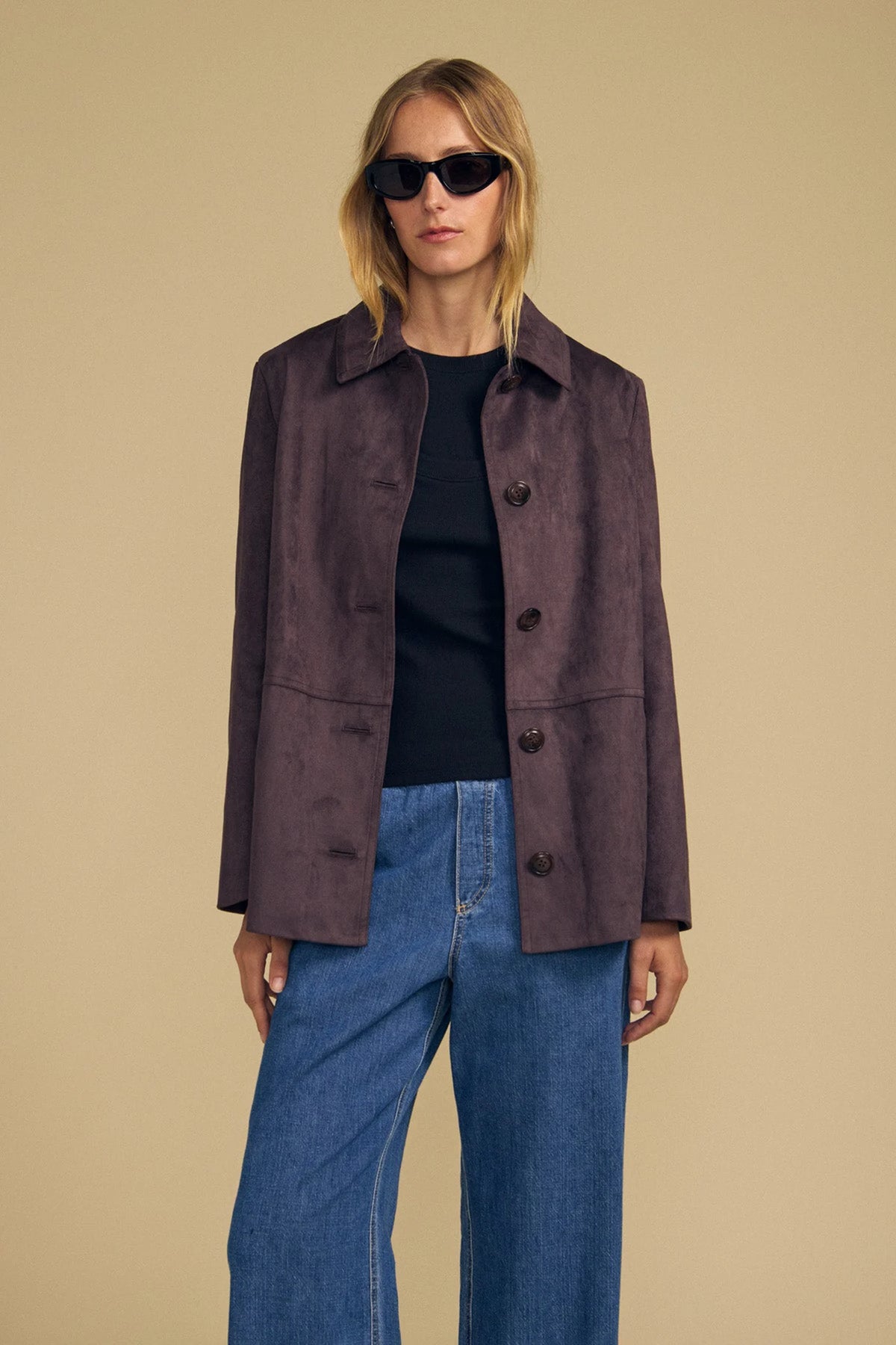 Wendolyn Faux Suede Jacket Jackets & Coats Velvet by Graham & Spencer