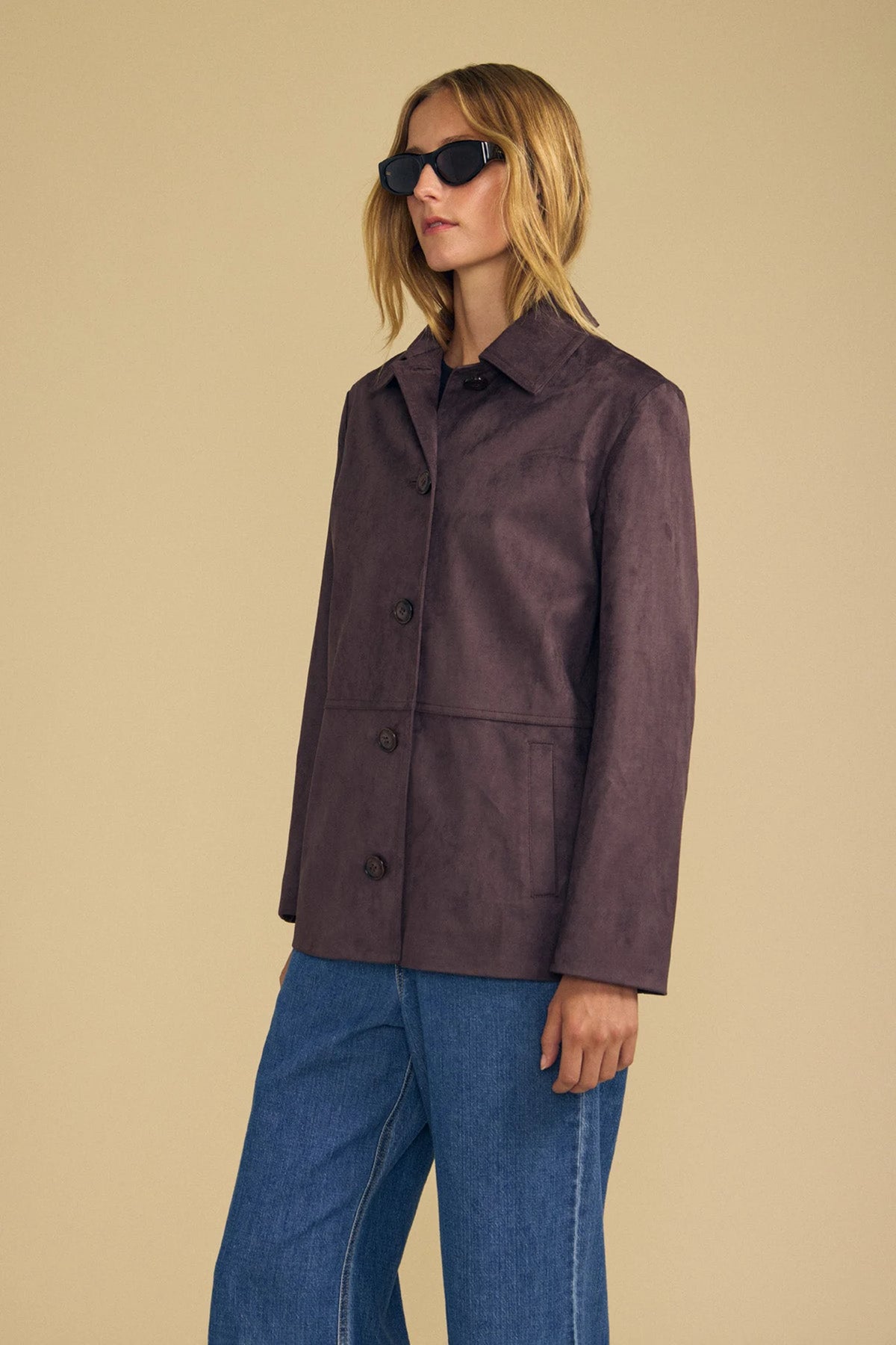 Wendolyn Faux Suede Jacket Jackets & Coats Velvet by Graham & Spencer