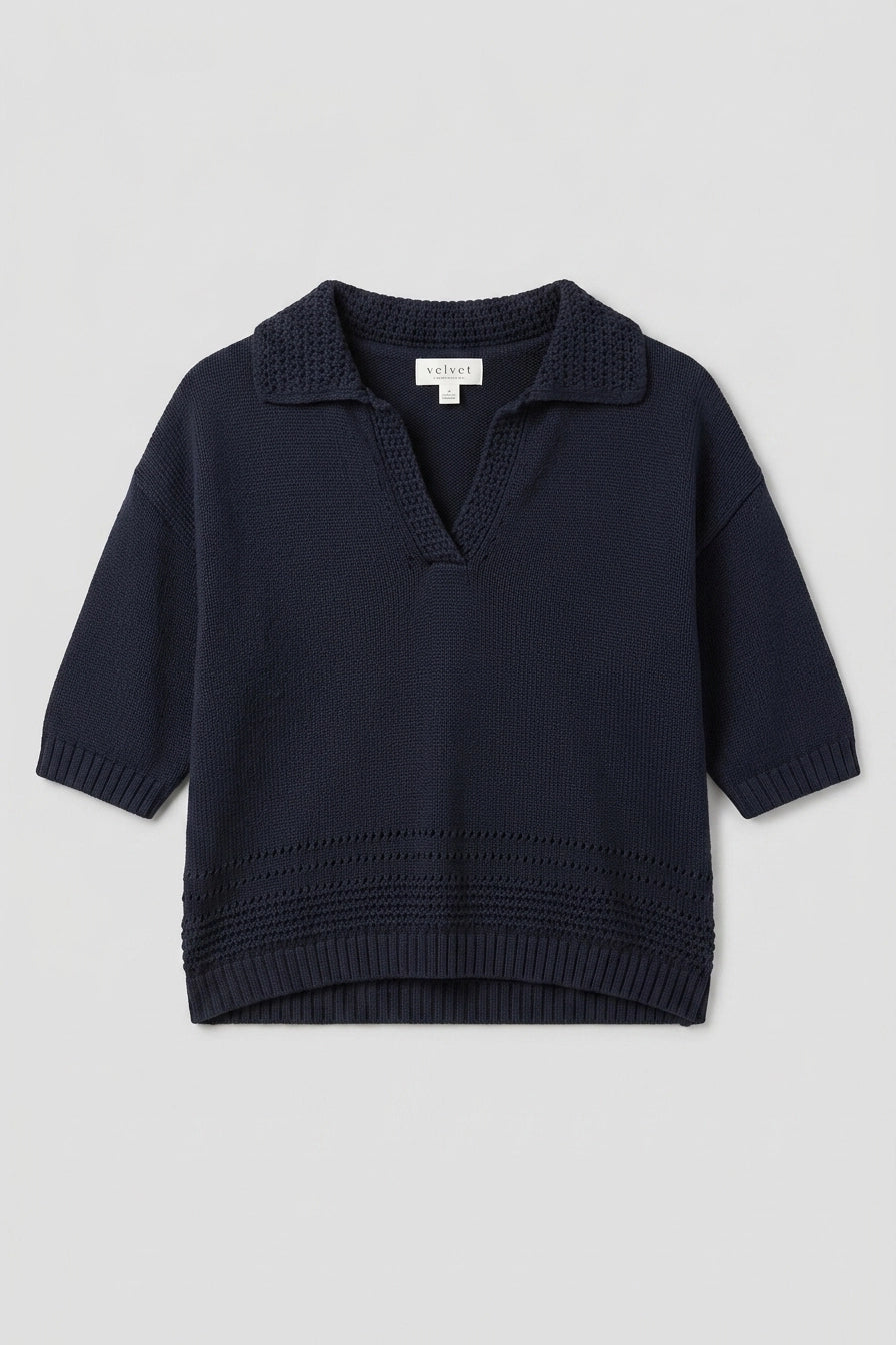 Winslow Sweater Polo Sweaters & Knits Velvet by Graham & Spencer