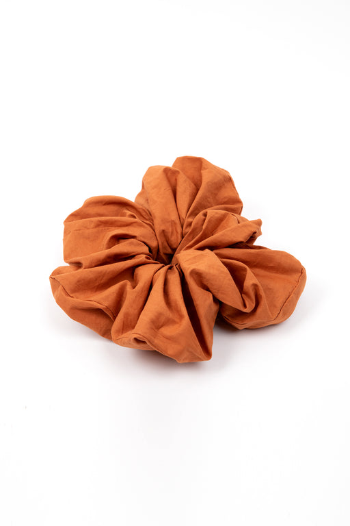 A-Bronze-Age-Oversized-Cotton-Scrunchie-Cinnamon