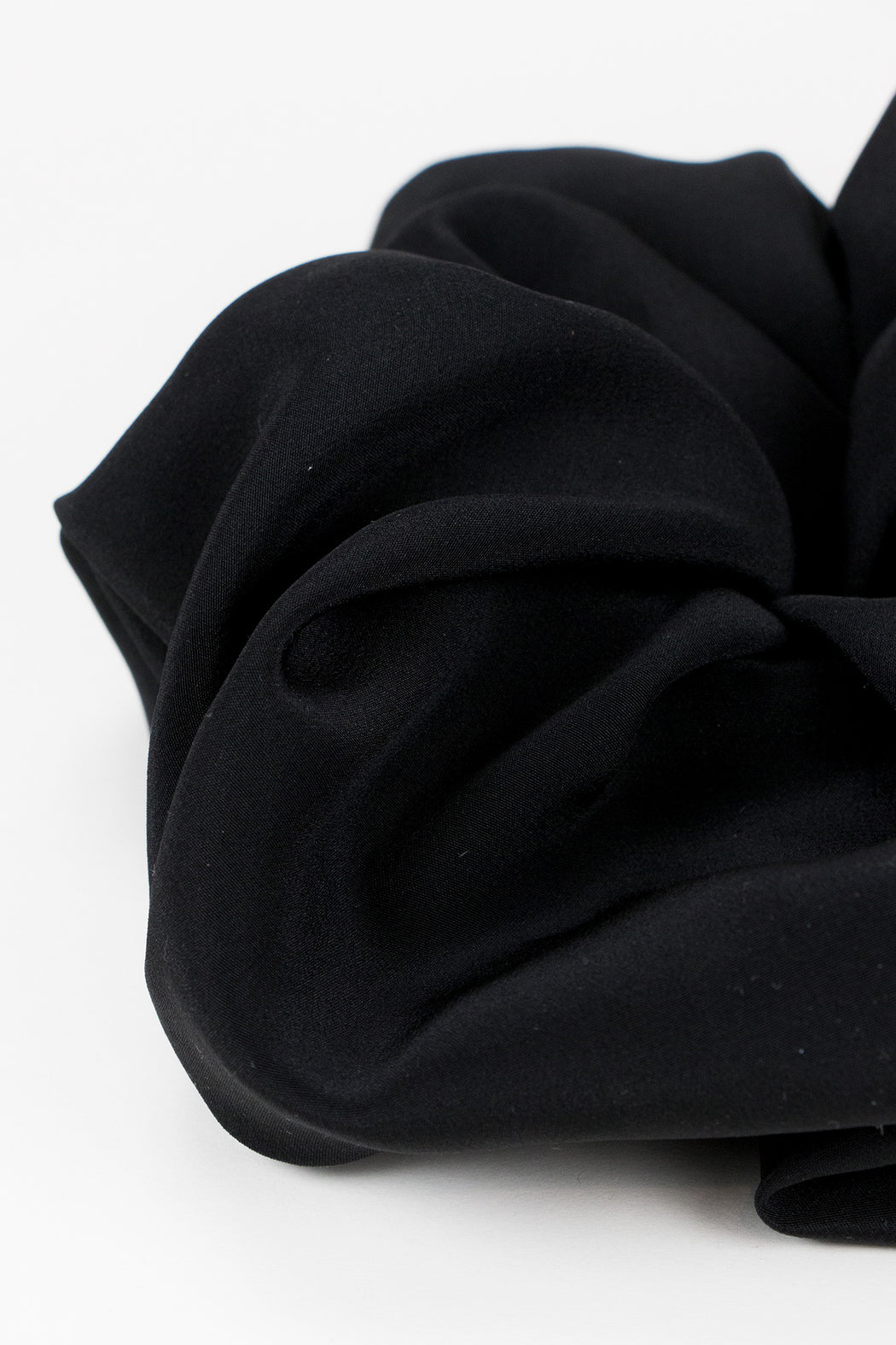 A-Bronze-Age-Oversized-Silk-Scrunchie-Black