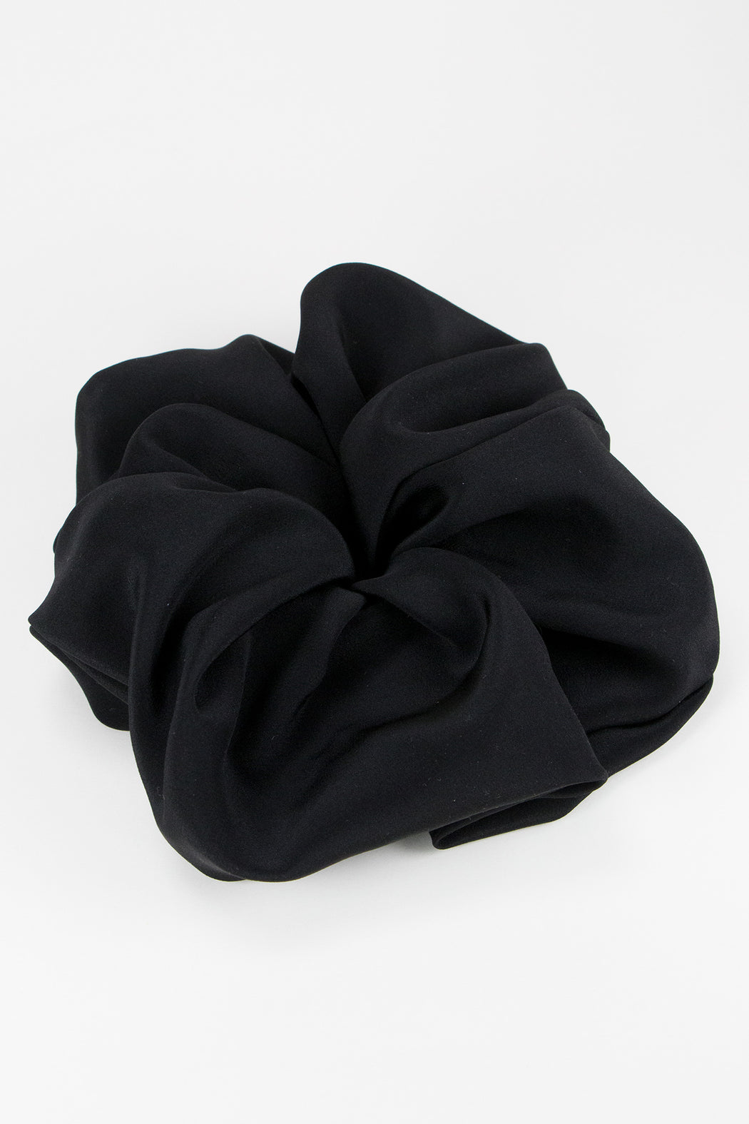 A-Bronze-Age-Oversized-Silk-Scrunchie-Black