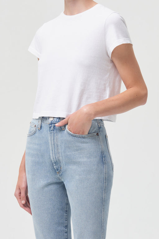 AGOLDE-Adine-Shrunken-Tee-White
