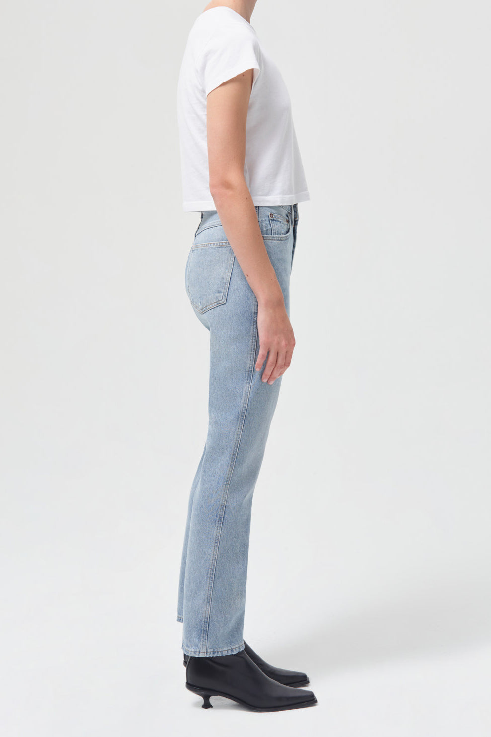 AGOLDE-Adine-Shrunken-Tee-White