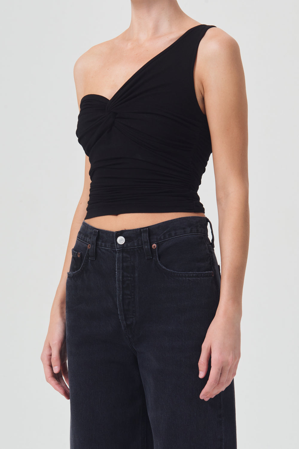 AGOLDE-Domino-Top-Black