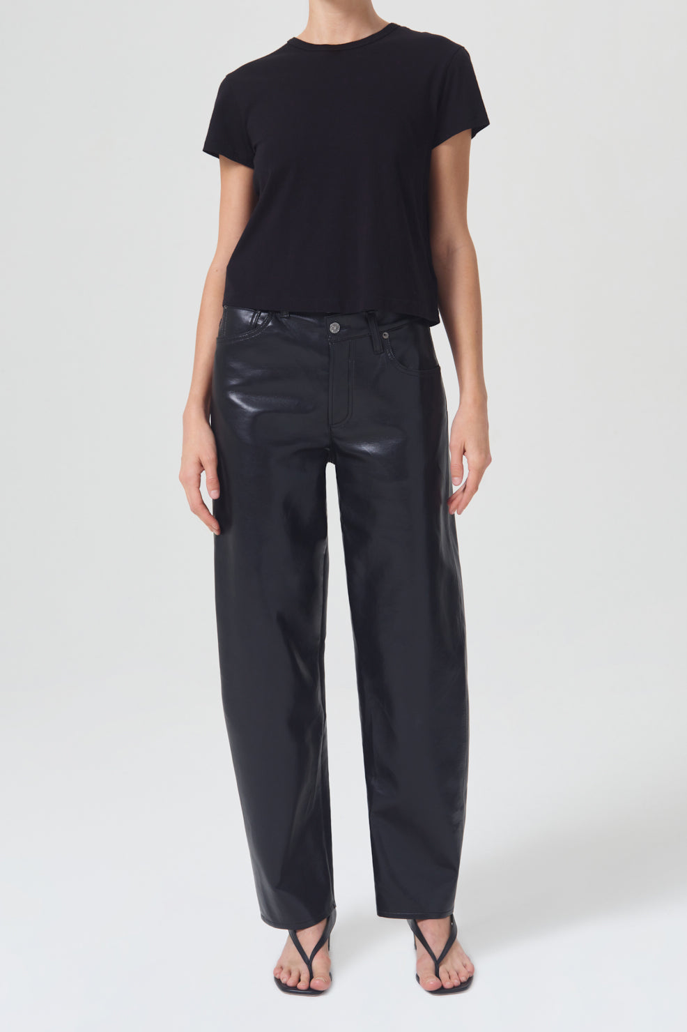 AGOLDE-Drew-Tee-Black