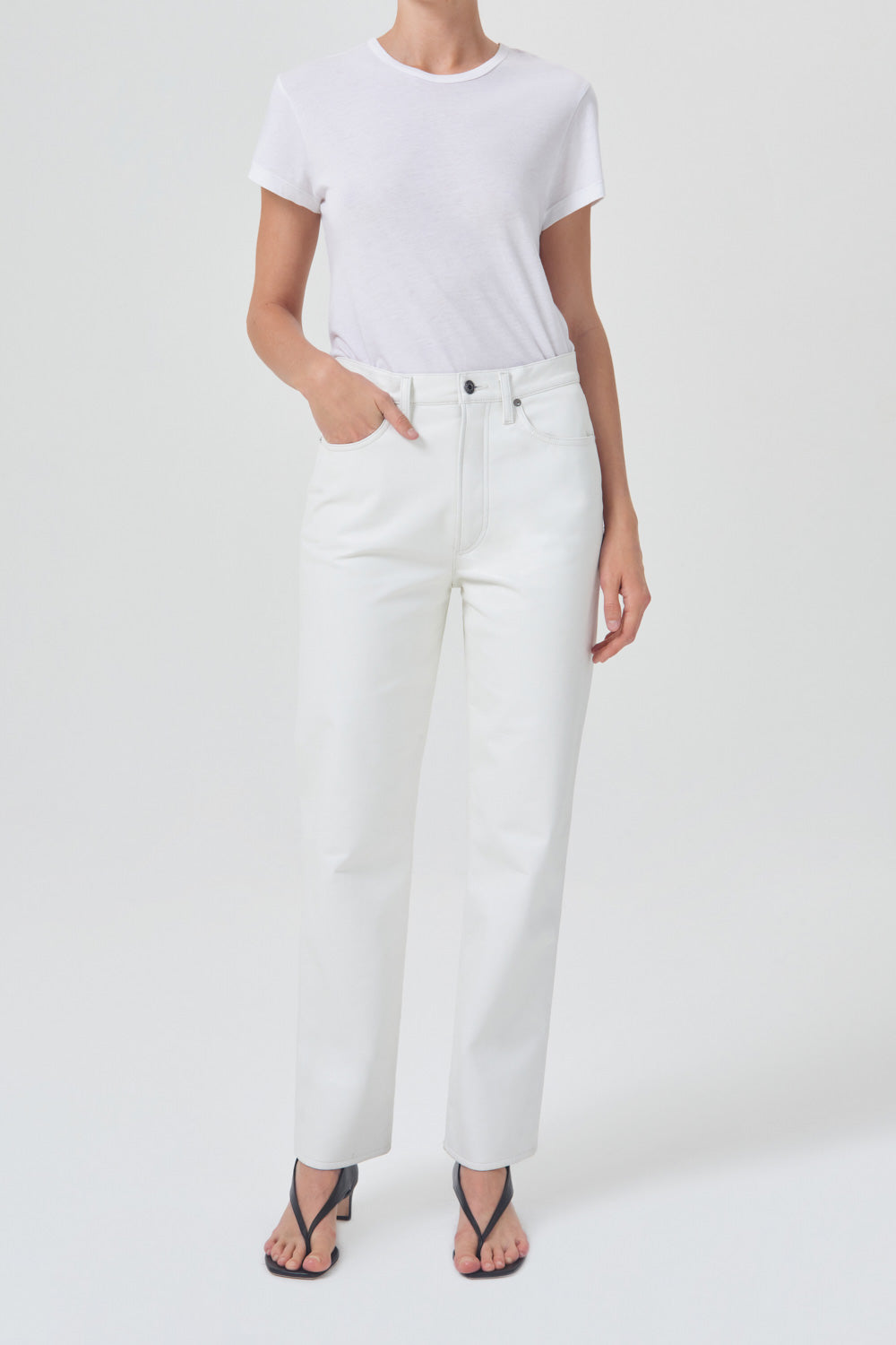AGOLDE-Drew-Tee-White