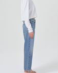 AGOLDE-Mason-Crop-Tee-White