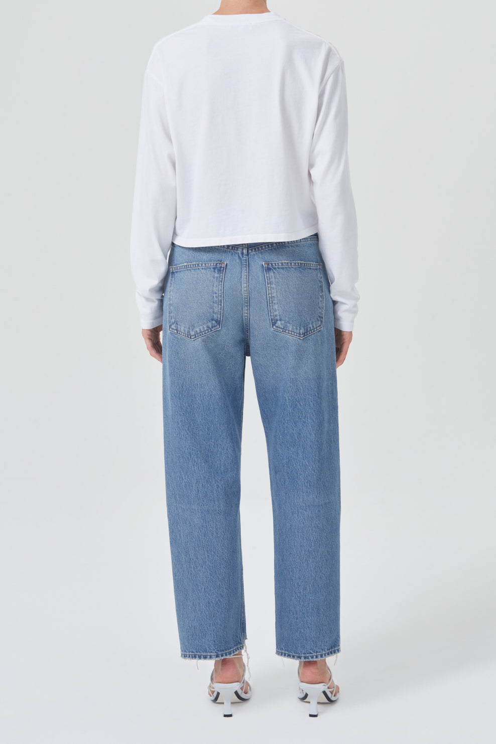 AGOLDE-Mason-Crop-Tee-White