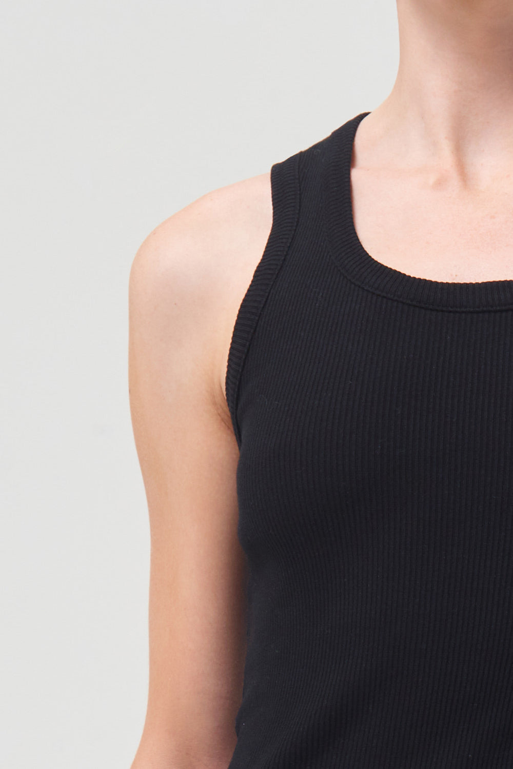 AGOLDE-Poppy-Tank-Black