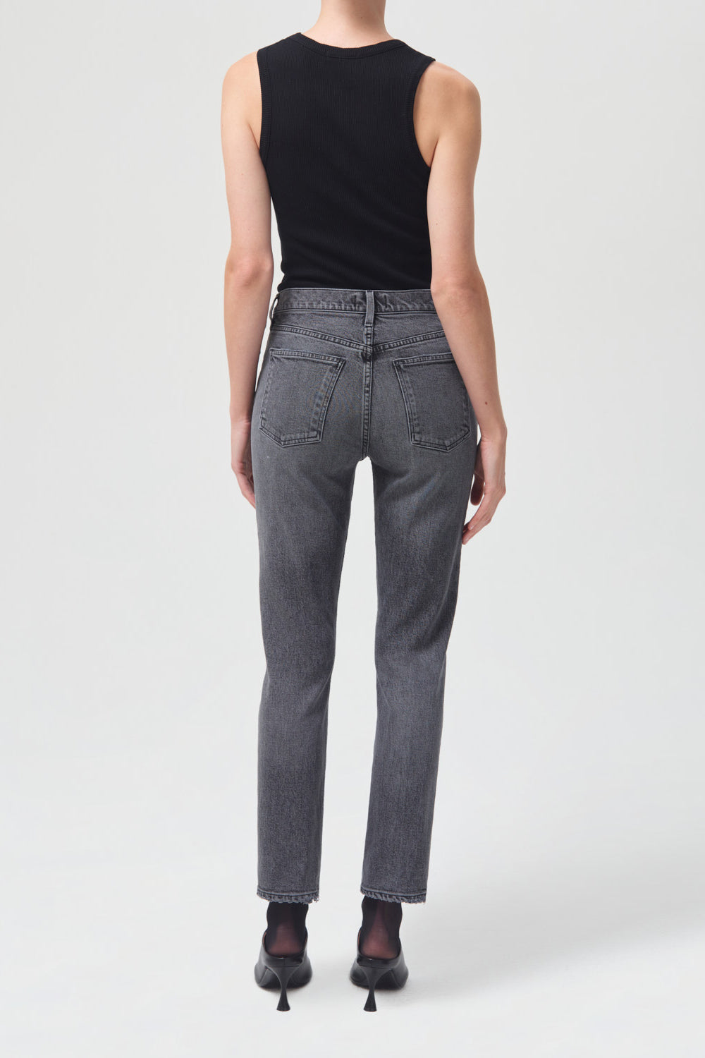 AGOLDE-Poppy-Tank-Black