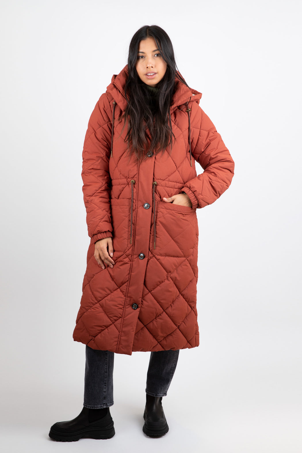 Barbour-Orinsay-Quilted-Jacket-Maple-Dress