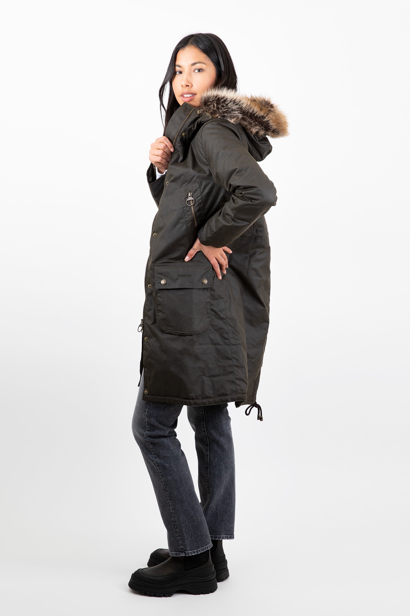 Barbour-Stavia-Wax-Jacket-Olive-Classic