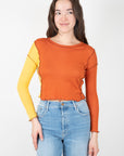    Baserange-Sun-Layer-Longsleeve-Top-Sun-Yellow-Hero-Red