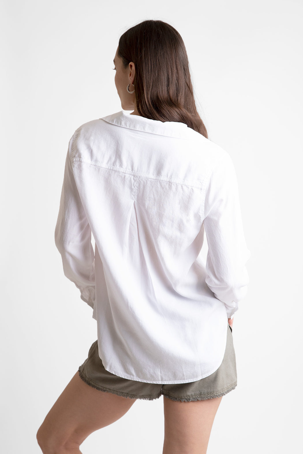 Bella-Dahl-Long-Sleeve-Classic-Button-Down-White