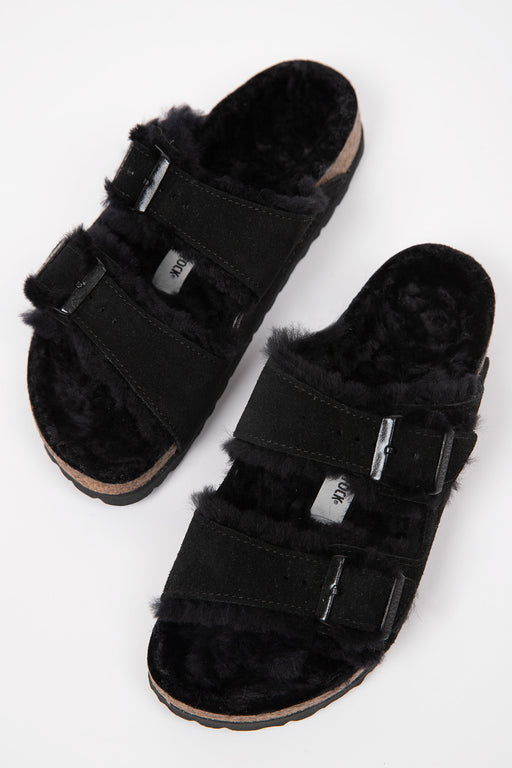 Birkenstock-Arizona-Shearling-Black