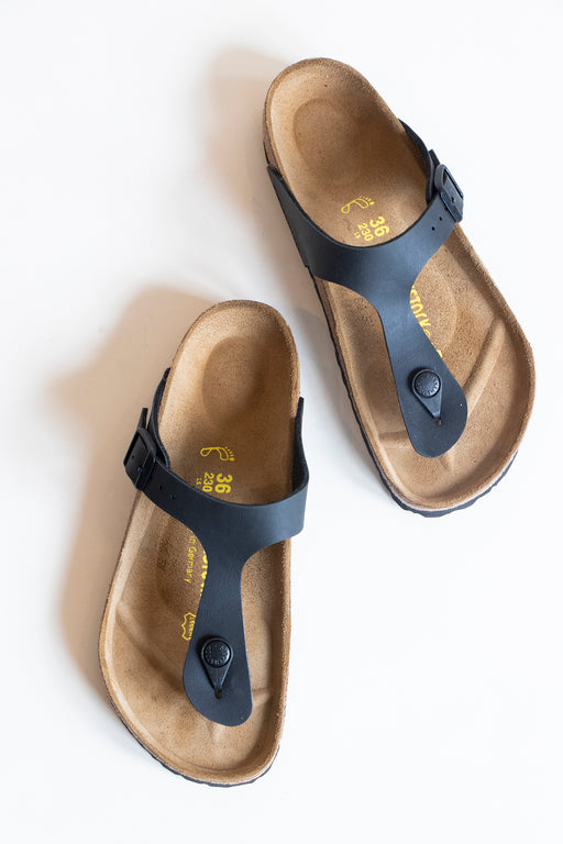 Birkenstock Gizeh Sandal Black Birko-Flor