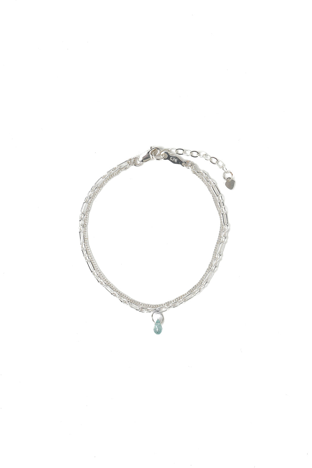 Two Row Long Short XS Curb Chain Bracelet