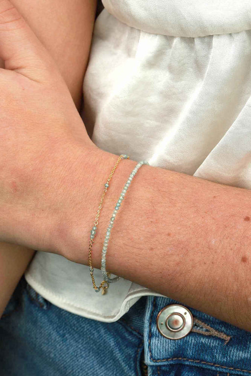 2-3mm Multi Stone Station Bracelet