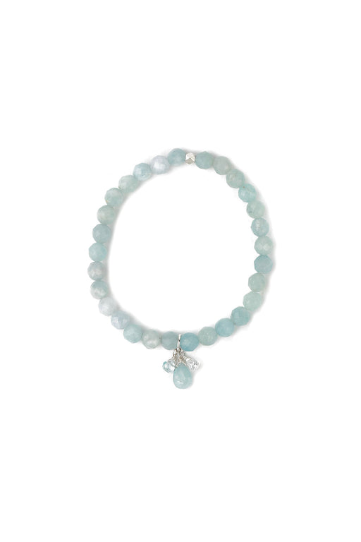 6mm Faceted Stone Drop Bracelet