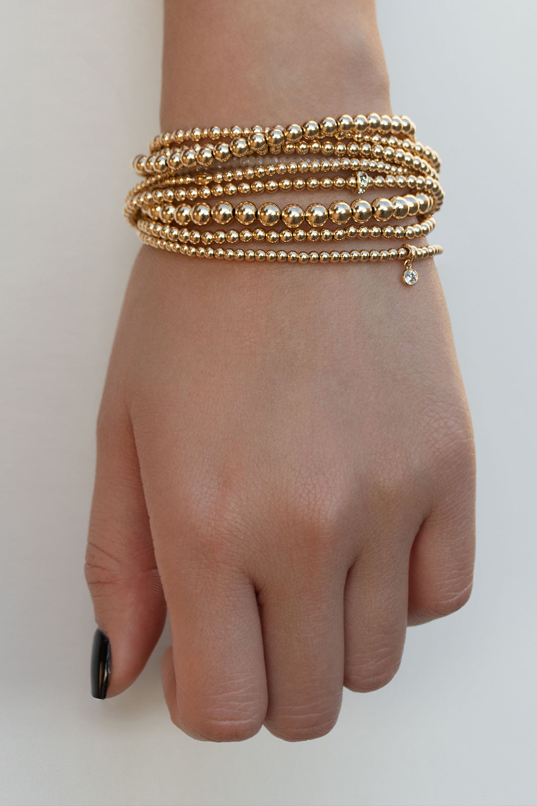 2.5mm CZ Beaded Bracelet