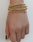 2.5mm CZ Beaded Bracelet